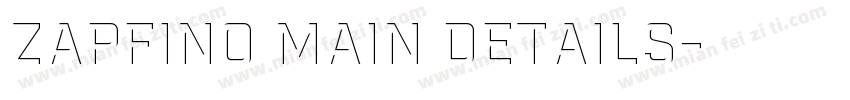 Zapfino Main details字体转换
